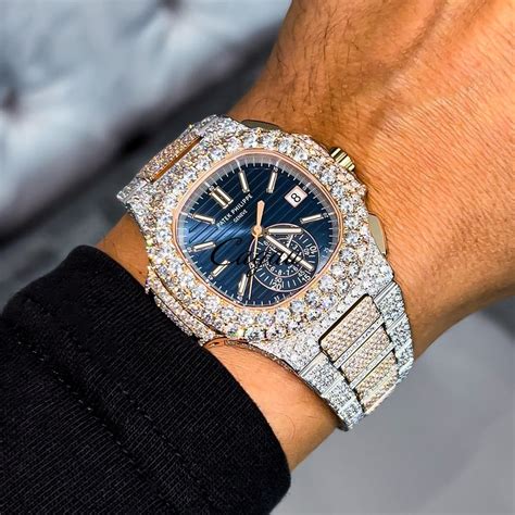 patek philippe silver diamond watch|Patek Philippe full diamond watch.